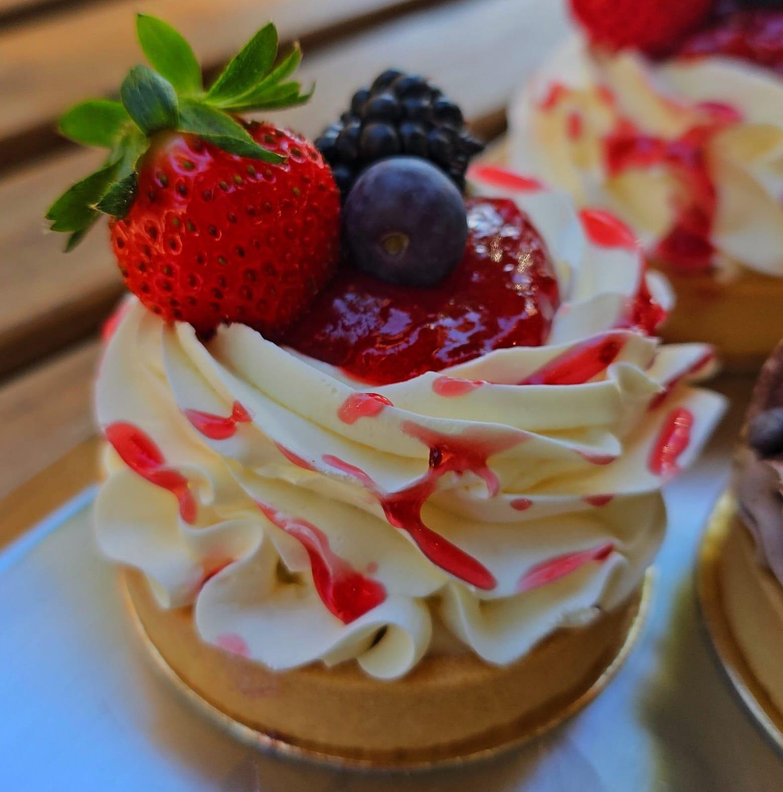 Vanilj Jordgubb Tart