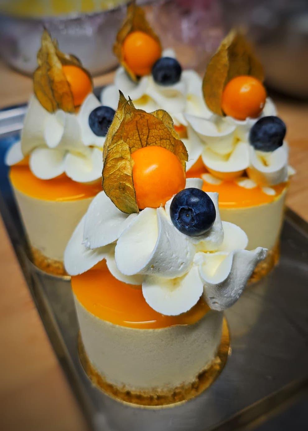 Mango Passion cheesecake